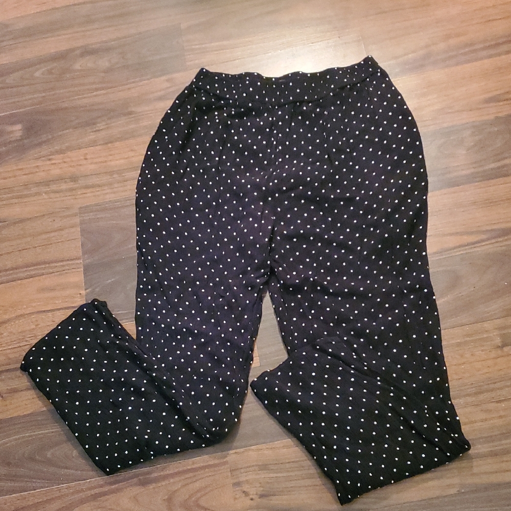 Lulu's Black and White Polka Dot Pants